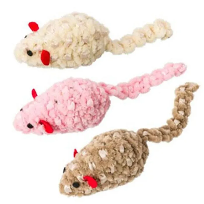 Chenille Chaser Mouse Cat Toy 2"