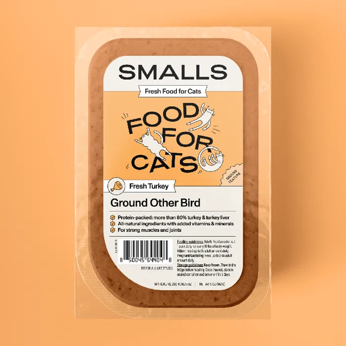 Smalls Cat Frozen Gently Cooked Ground Turkey 5 Oz 6/pack