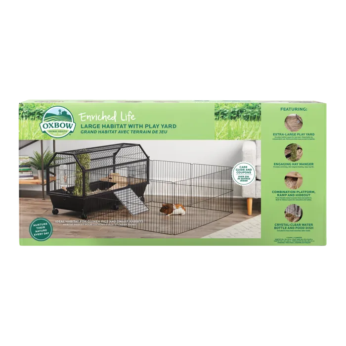 Oxbow Large Habitat w/ Play Yard