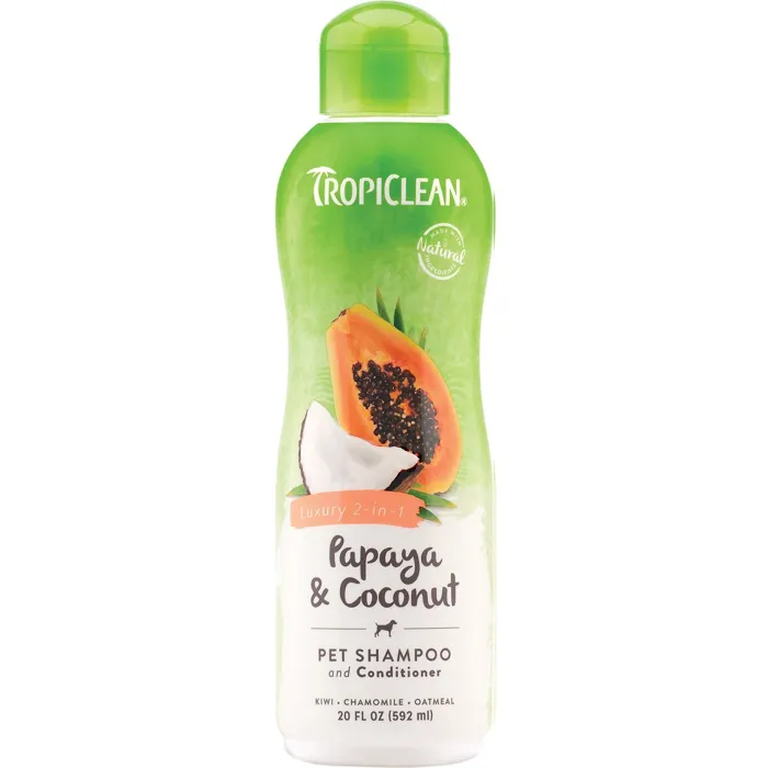 Tropiclean Papaya/Coconut Shampoo/Cond 20oz