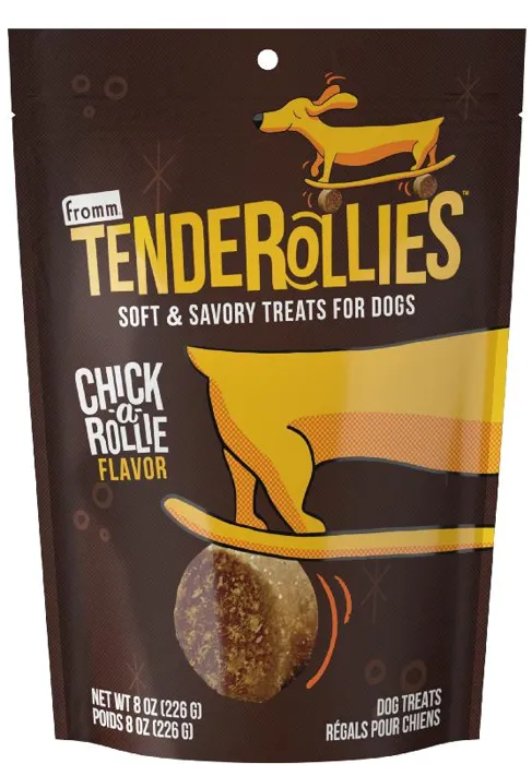 Fromm Dog Tenderollies Chick A Rollie Treat 8oz 6=cs 4cs=mc