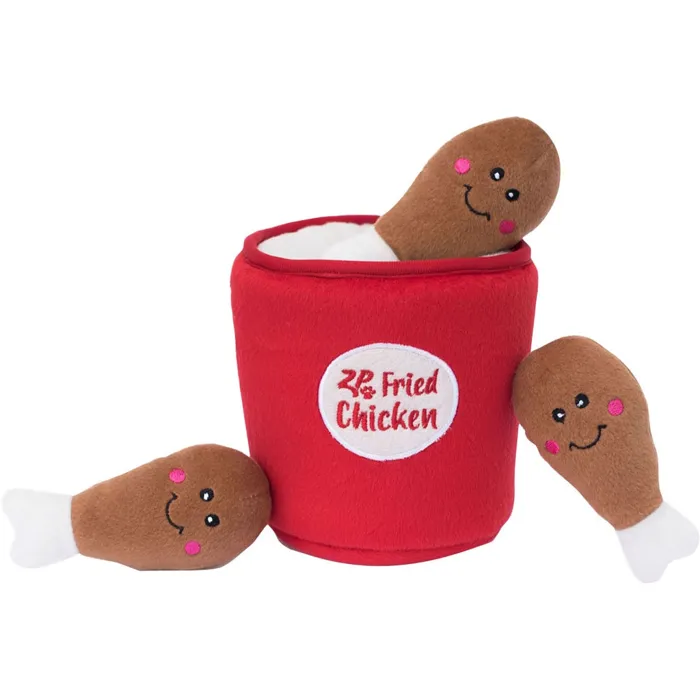 Zippy Paws Burrow Chicken  Bucket