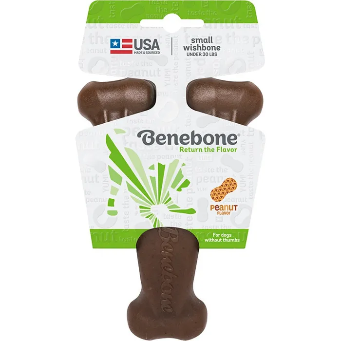 Benebone Wishbone Peanut Butter Sm