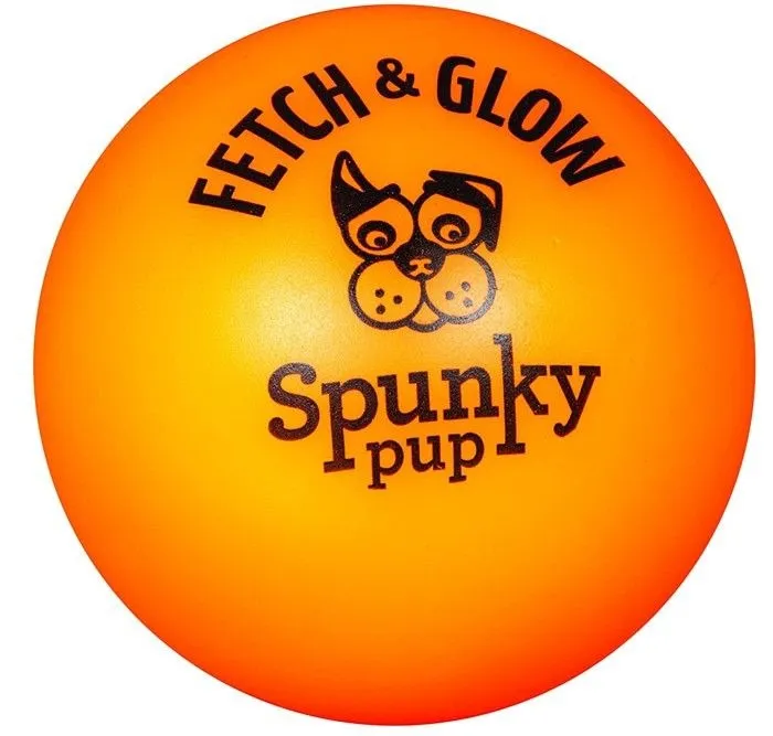 Spunky Pup Fetch and Glow Ball Medium