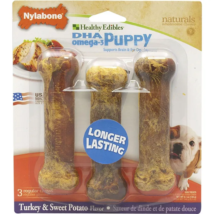 *1 Nylabone Puppy Edibles Sweet Potato & Turkey 3