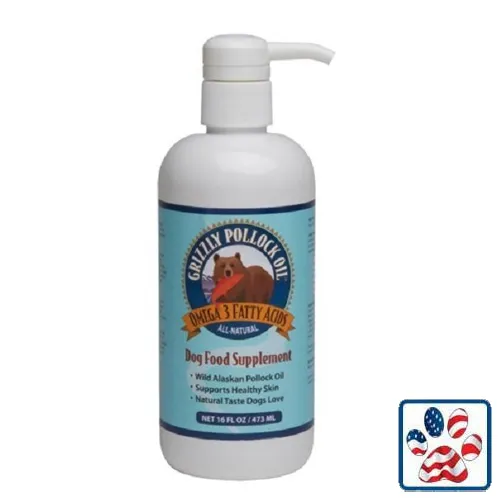 Grizzly Pollock Oil Dog 16 oz