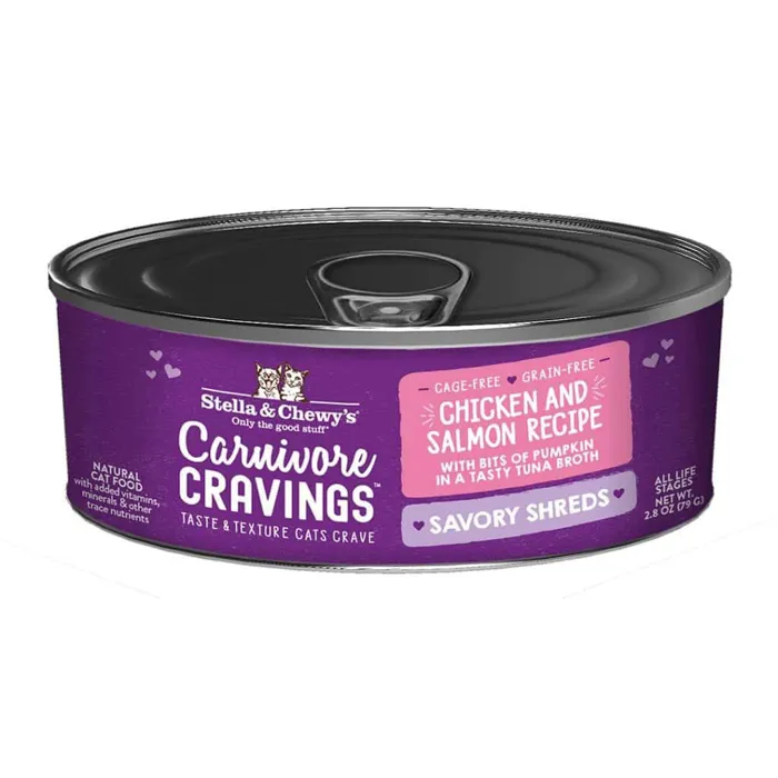Stella & Chewy's Cat Shreds Chicken/Salmon 2.8oz