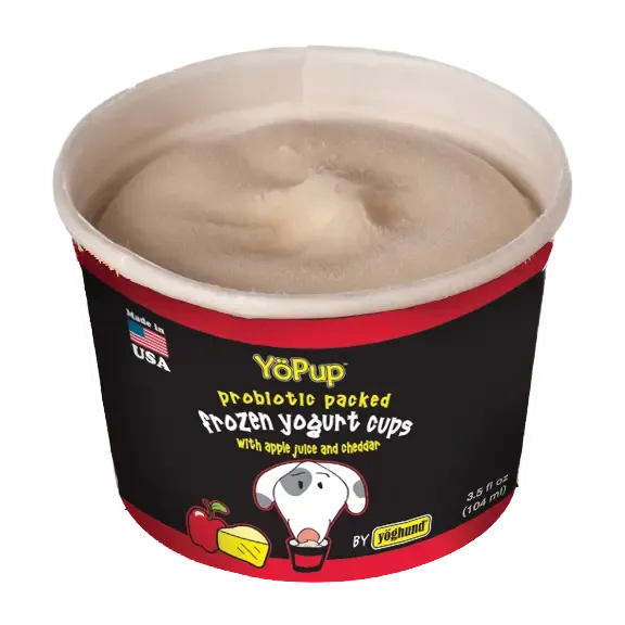 Yoghund Apple/Cheddar Frozen Yogurt 4pk