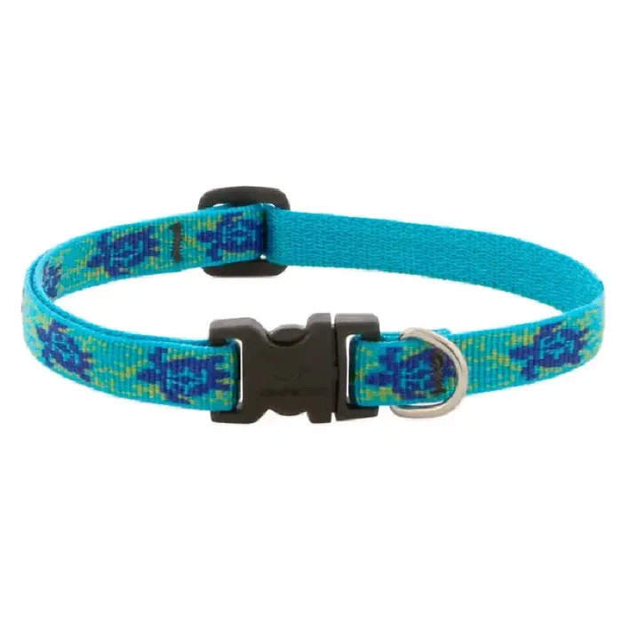 Lupine 1/2" Adj. Collar Turtle Reef 8-12"