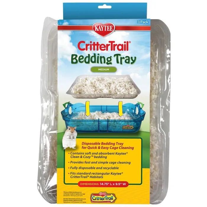 Crittertrail Bedding Tray 3 Ct