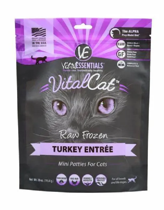 Vital Cat Mini Turkey Patties 28oz