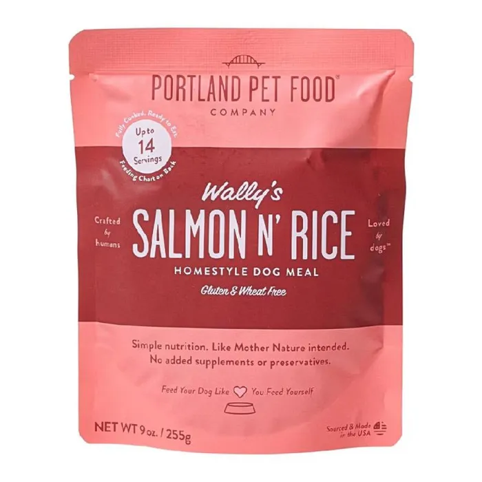 Portland Pet Food Company Wally's Salmon N' Rice Meal Wet Dog Food 9-oz