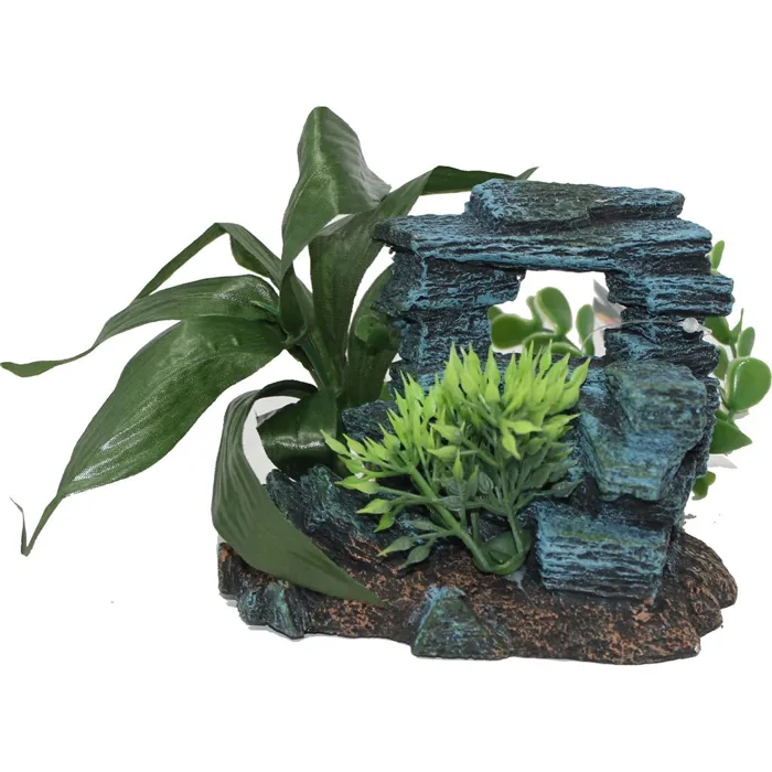 Rock Arch with Plants Small