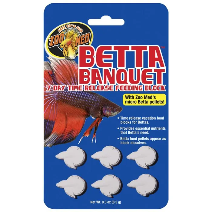 Zoo Med Betta Banquet Blocks 6 Card;