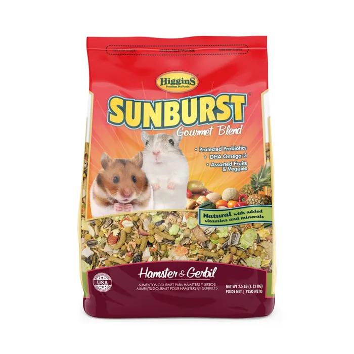 Sunburst Gourmet Blend Hamster Gerbil Food 2.5#