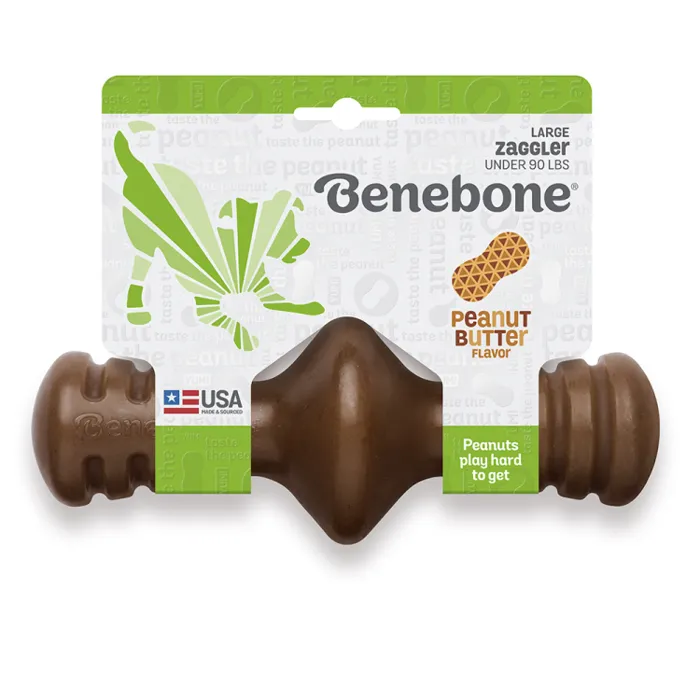 Benebone Large Zaggler Peanut Butter
