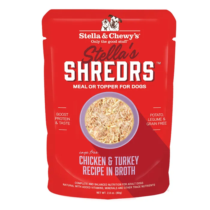 Stella & Chewy's Dog Shreds Chicken/Turkey 2.8oz