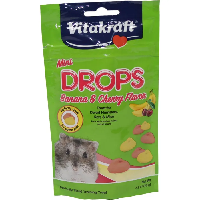 Vitakraft Small Animal Drops Banana/Cherry 2.5oz