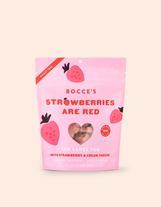 Bocce's Valentine Strawberries Are Red 5oz