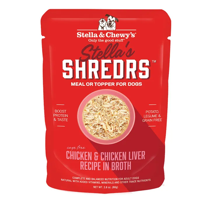 Stella & Chewy's Dog Shreds Chicken/Liver 2.8oz