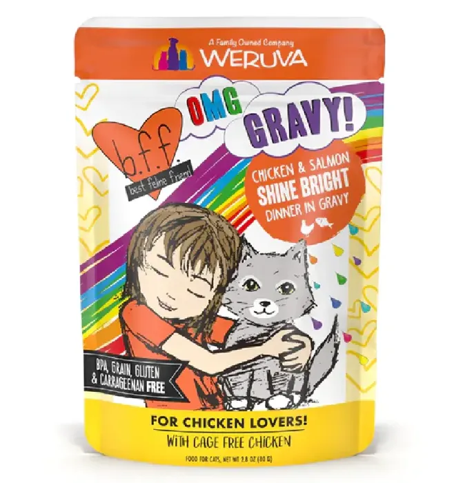BFF OMG Shine Bright Chicken & Salmon 3oz Pouch