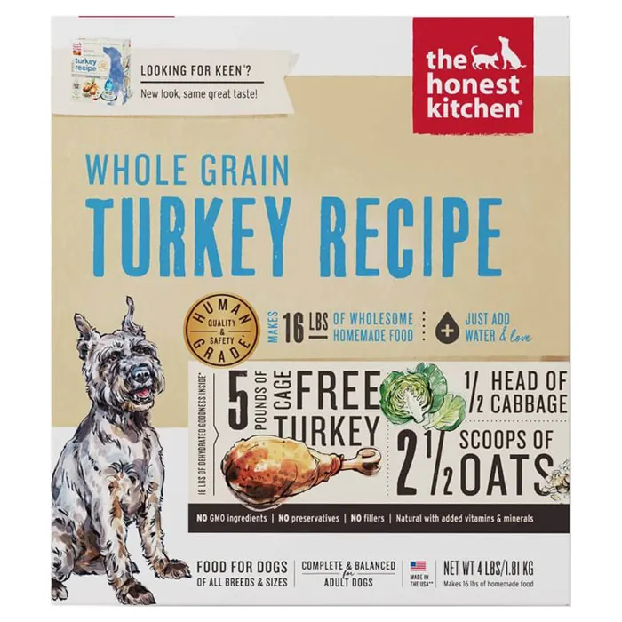 Honest Kitchen Whole Grain Turkey 4#
