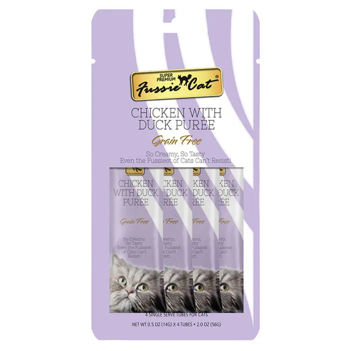Fussie Cat Puree Chicken & Duck 4pk