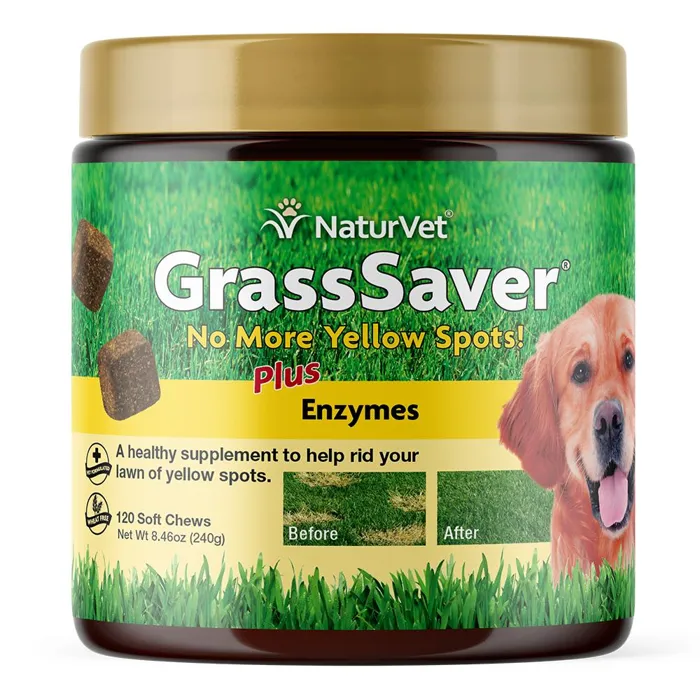 NaturVet Grass Saver Chew 120ct