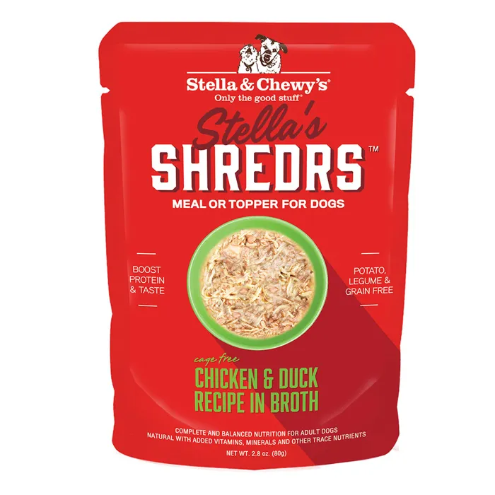Stella & Chewy's Dog Shreds Chicken/Duck 2.8oz