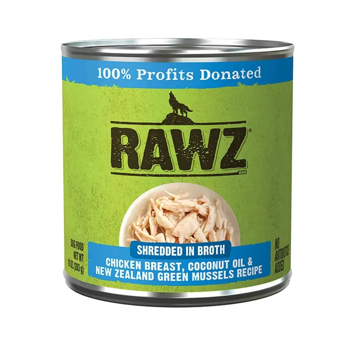 Rawz Dog Shredded Chicken/Mussels 10oz