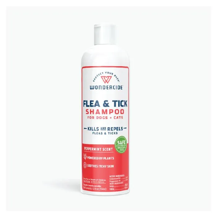 Wondercide Flea Tick Shampoo Dog And Cat Peppermint 12 Oz