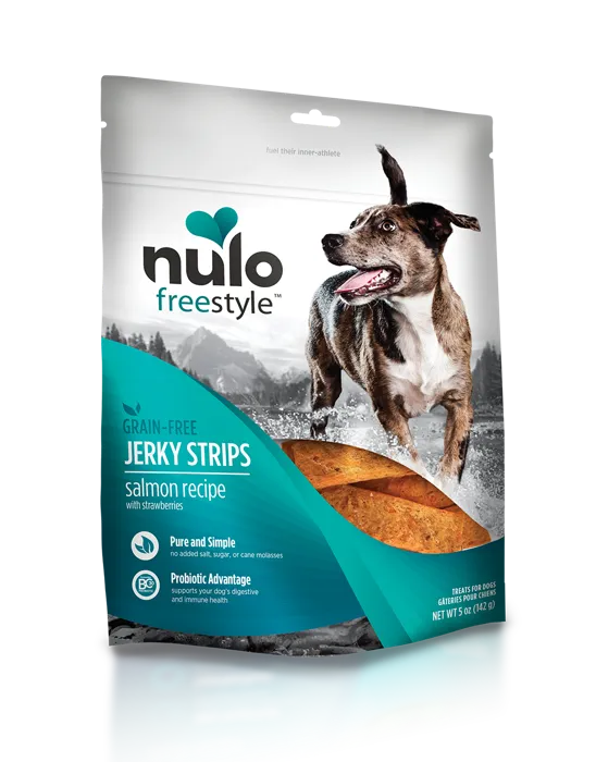 Nulo Dog Jerky Salmon/Strawberry 5oz