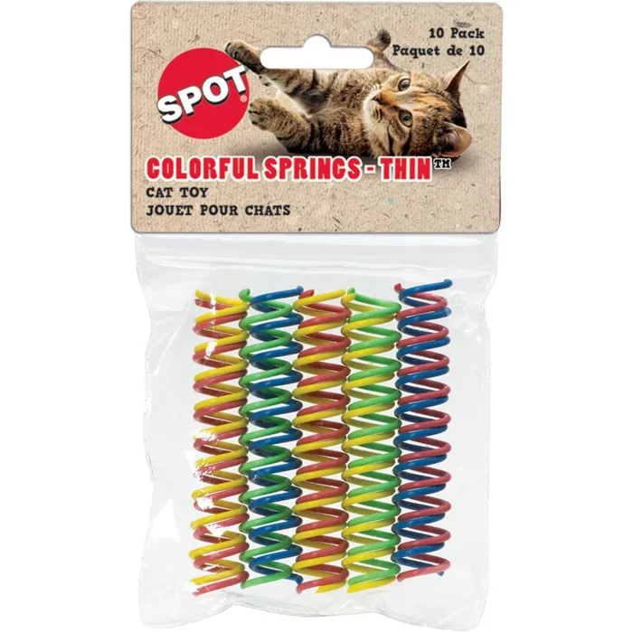 Spot Cat Colorful Thin Springs 10pk