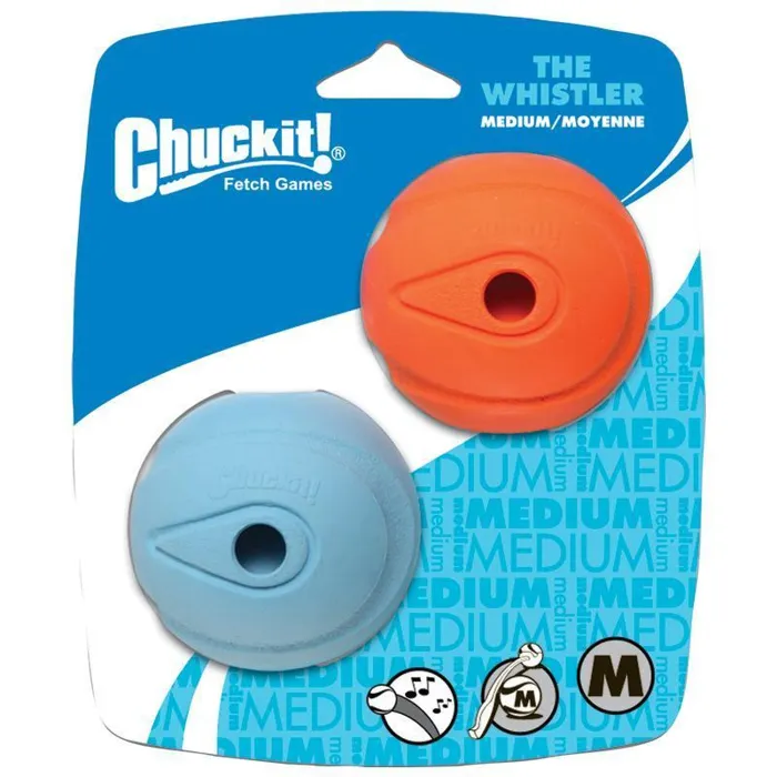 Chuckit Whistle Ball 2 Pack Medium