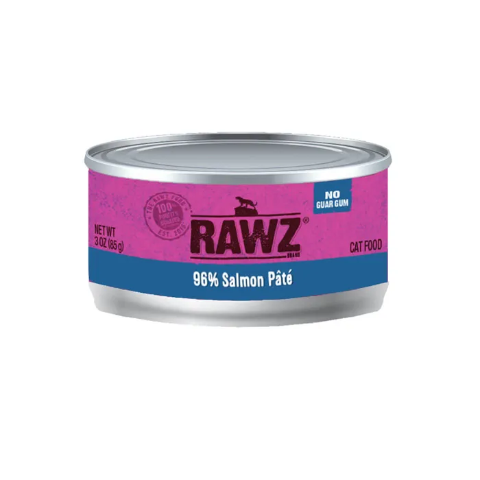 Rawz Cat Can 96% Slmn 3-oz 18/cs