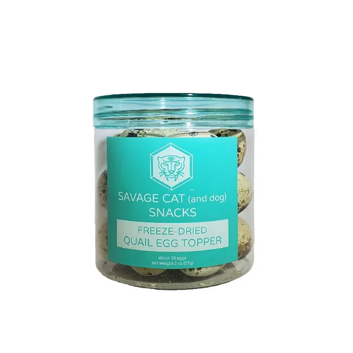 Savage Cat Dog Cat Quail Eggs Fd Treat 2.75oz 32=cs