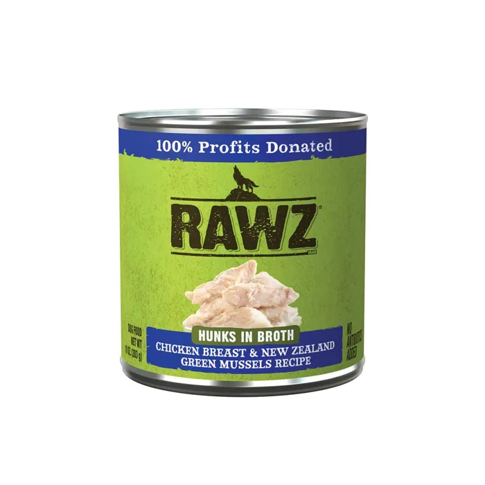 Rawz Dog Hunks Chicken/Mussel 10oz