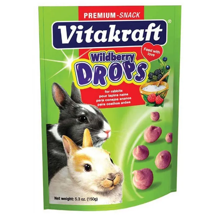 Vitakraft Wildberry Yogurt Drops Rabbit 5.3 oz