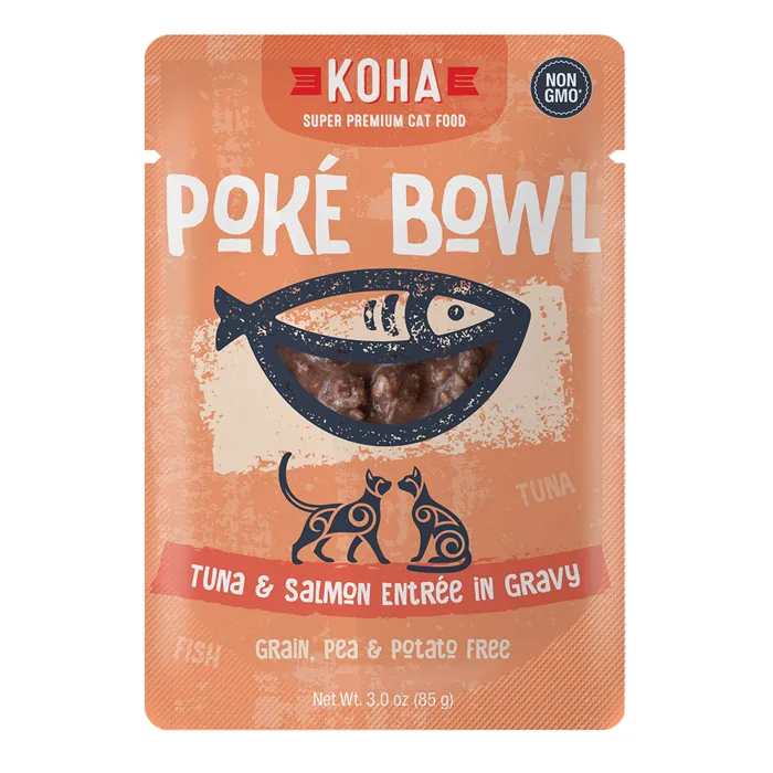 Koha Cat Poke Bowl Tuna Salmon Pouch 2.8 Oz
