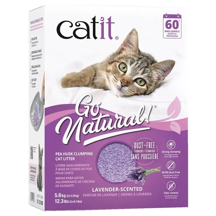 Catit GoNatural Peak Husk Litter Lavender