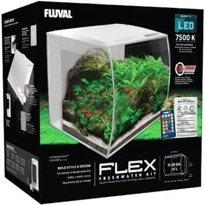 Fluval FLEX Aquarium Kit 9 gal White