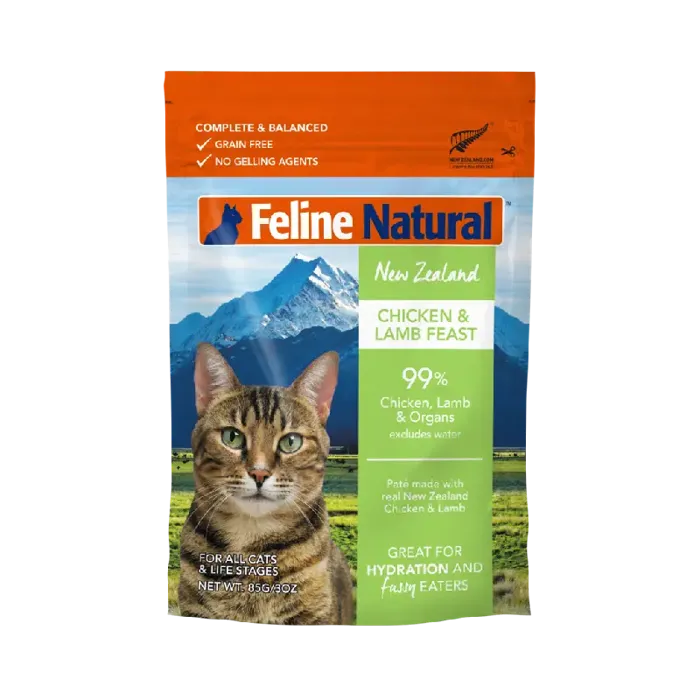 Feline Naturals Chicken/Lamb Pouch 3oz