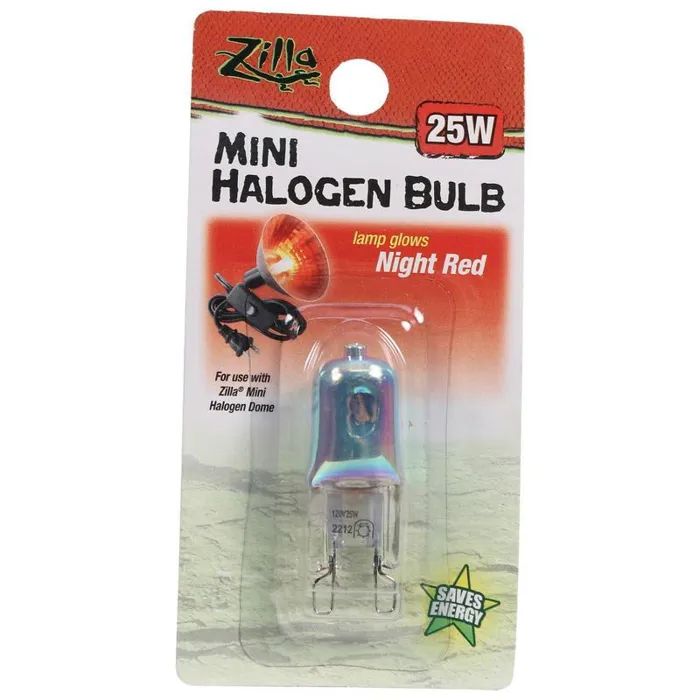 Zilla Mini Halogen Lamp Red 25 Watt
