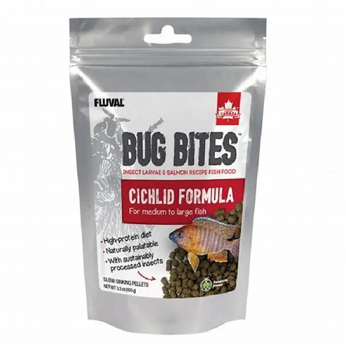 Fluval Bug Bites M-L Cichlid Granules 3.53oz