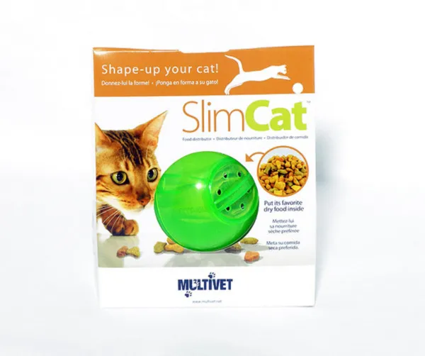 SLIMCAT TREAT BALL GREEN