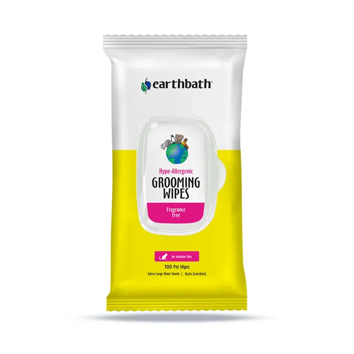 EarthBath Grooming Cat Wipes HypoAllergenic 100ct