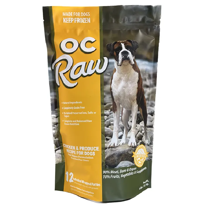 OC Raw Frozen Chicken Patties 6#