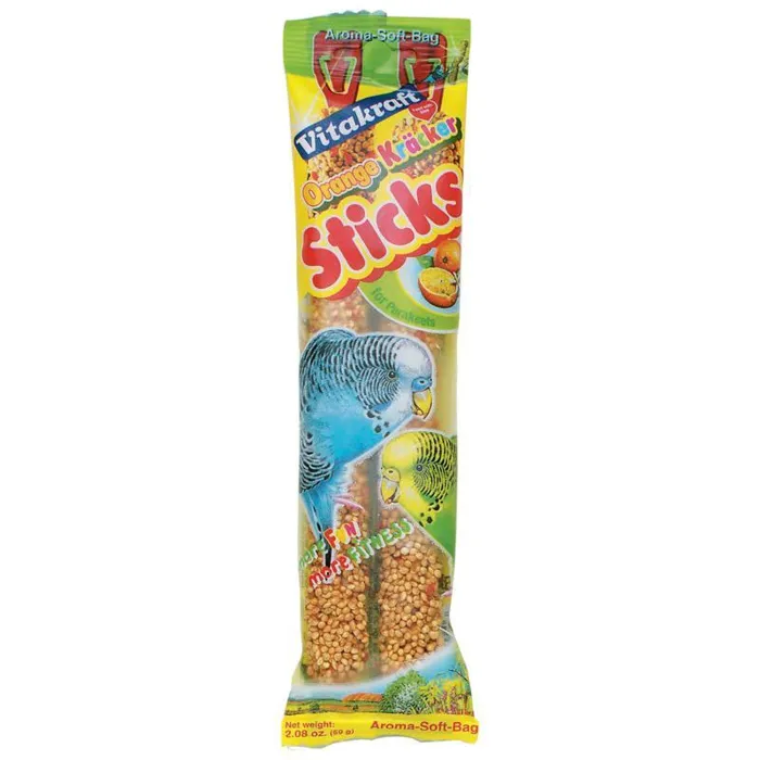 Orange Glazed Sticks Parakeet 2 Pk