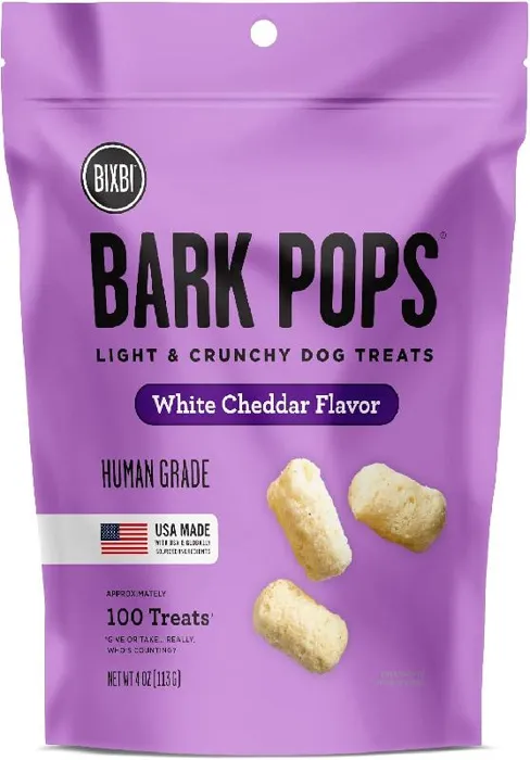 Bixbi Bark Pops White Cheddar 4oz