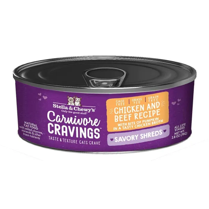 Stella & Chewy's Cat Shred Chicken/Beef 2.8oz